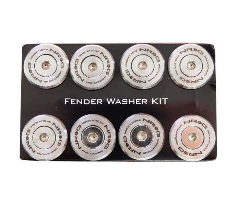 NRG Fender Washer Kit for Metal M6 Bolts Silver Set of 10 FW-380SS