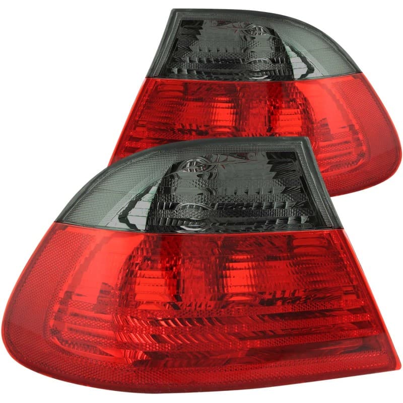 ANZO Tail Light Assembly for 2Dr Models Red/Smoke Lens Outer Pair