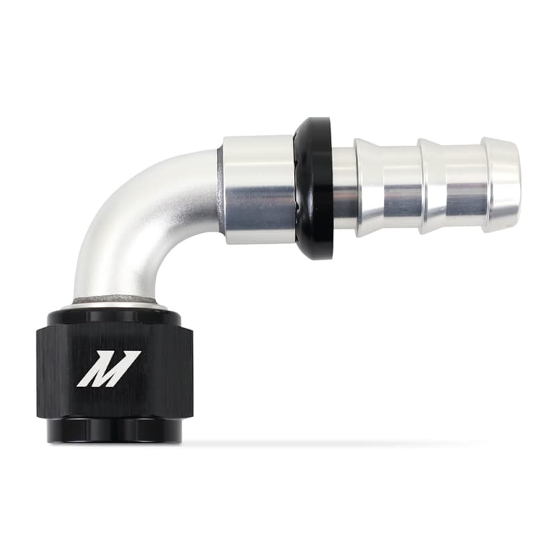 Mishimoto -10AN Push Lock Fitting Silver Black Anodized Aluminum Quick Install