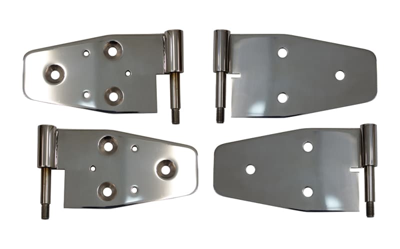 Kentrol Door Hinge Set of 4 for 03-06 Jeep Wrangler TJ Polished