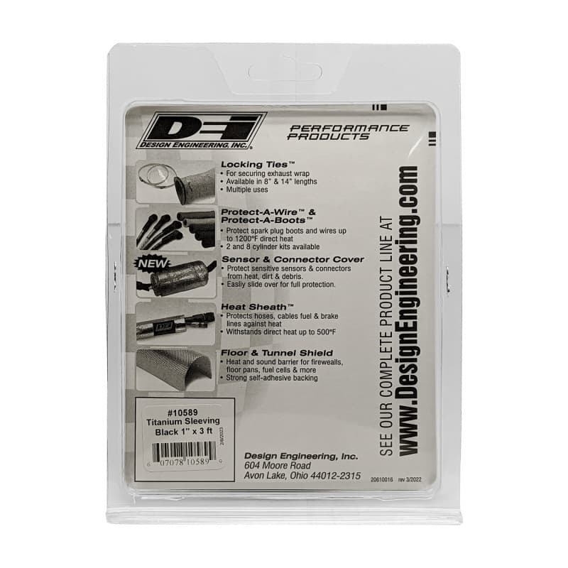 DEI Protect-A-Sleeve Black Titanium Heat Shield Sleeve Up to 1800°F Direct Heat - Image 3