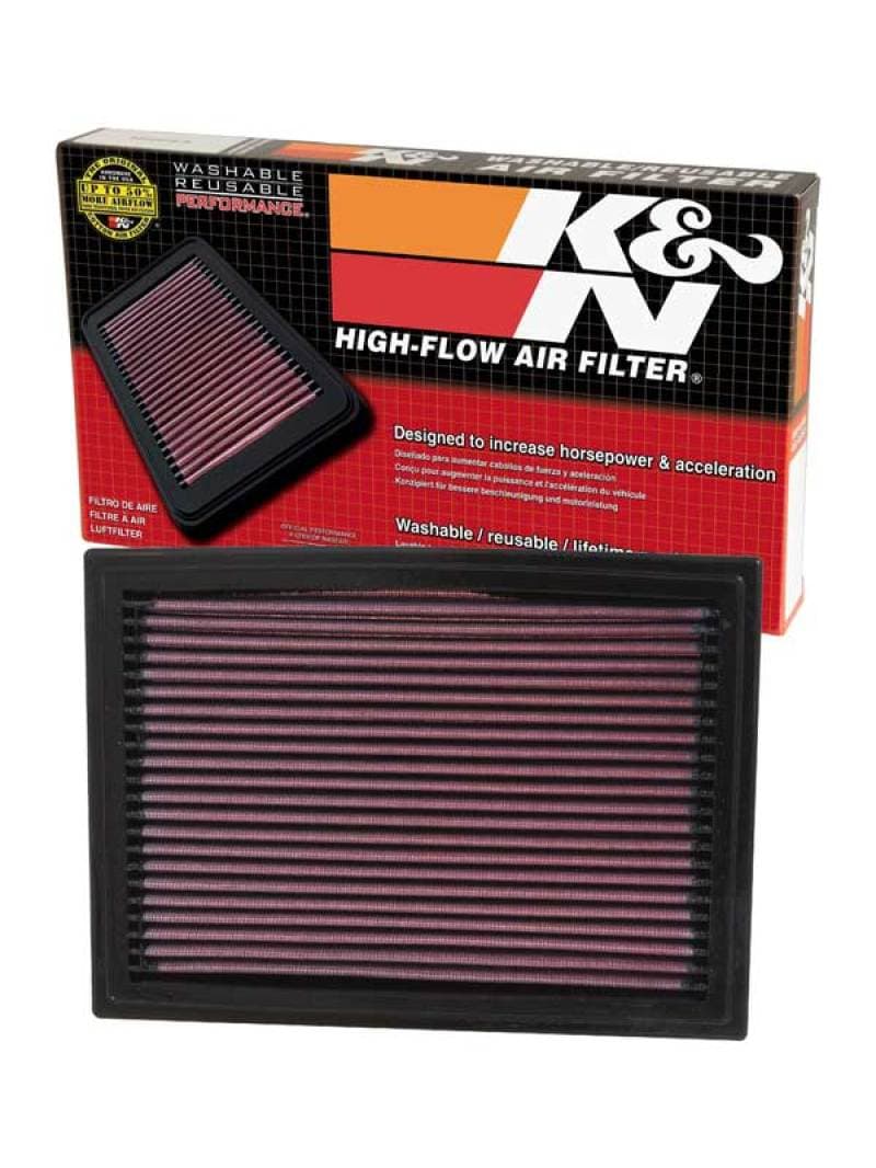 K&N Engineering Drop-In Air Filter Washable Reusable High-Flow for Universal Fit - Image 4