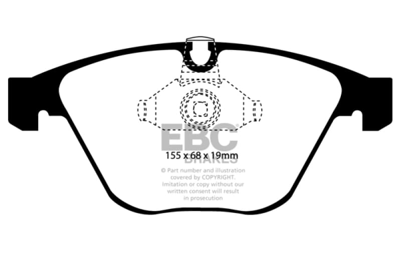 EBC Yellowstuff Brake Pad Set for Street & Track Driving High Performance