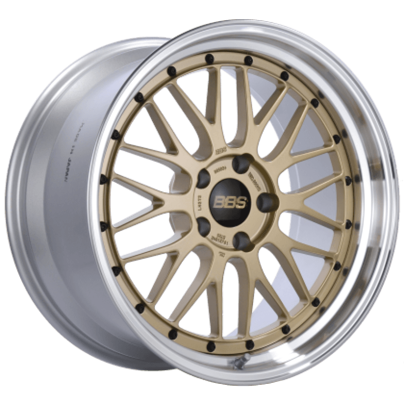 BBS LM 20x10 5x112 ET22 Gold Wheel with 82mm PFS/Clip Required