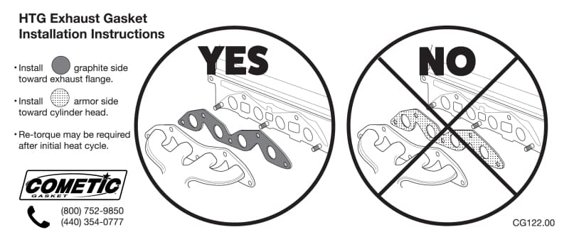 Cometic Gasket Exhaust Gaskets for Manifolds and Headers No Sealant Needed - Image 4