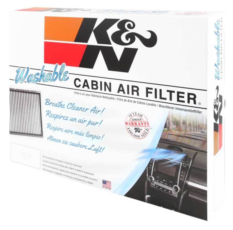 K&N Engineering Washable Cabin Air Filter for Factory Air Box High-Flow Synth... - Image 5
