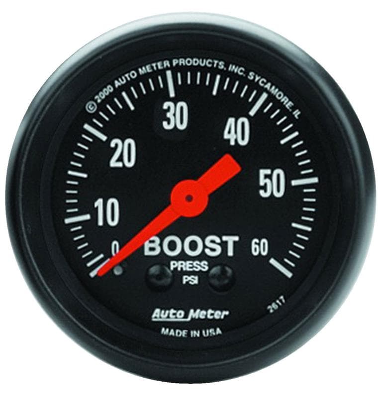 AutoMeter Mechanical Boost Gauge 1/8" NPT Pressure Connection