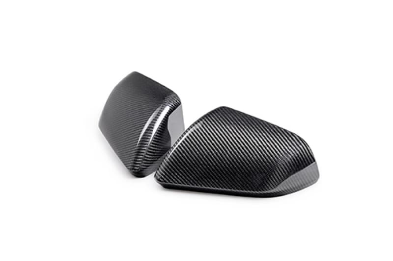 Ford Racing Carbon Fiber Mirror Skull Caps for 2015-2025 Mustang Gloss Finish