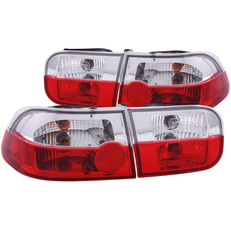 ANZO Tail Light Assembly Pair Red/Clear Lens for Chevy C6 Plug & Play - Image 2