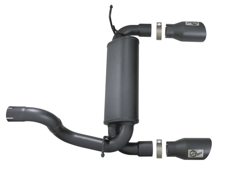 aFe Rebel Series Axle-Back Exhaust for Jeep JL 409 Stainless Steel Dual 4.5" ... - Image 5