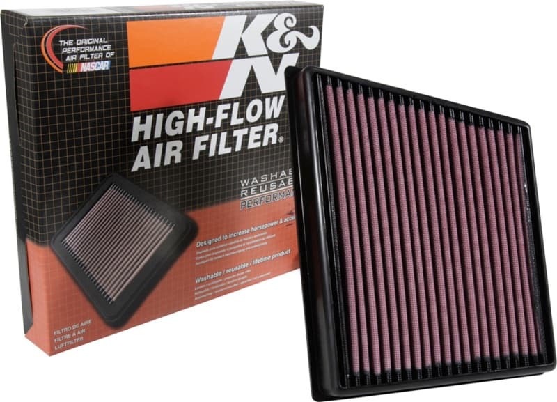 K&N Engineering Drop-In Air Filter High-Flow Washable Reusable - Image 4