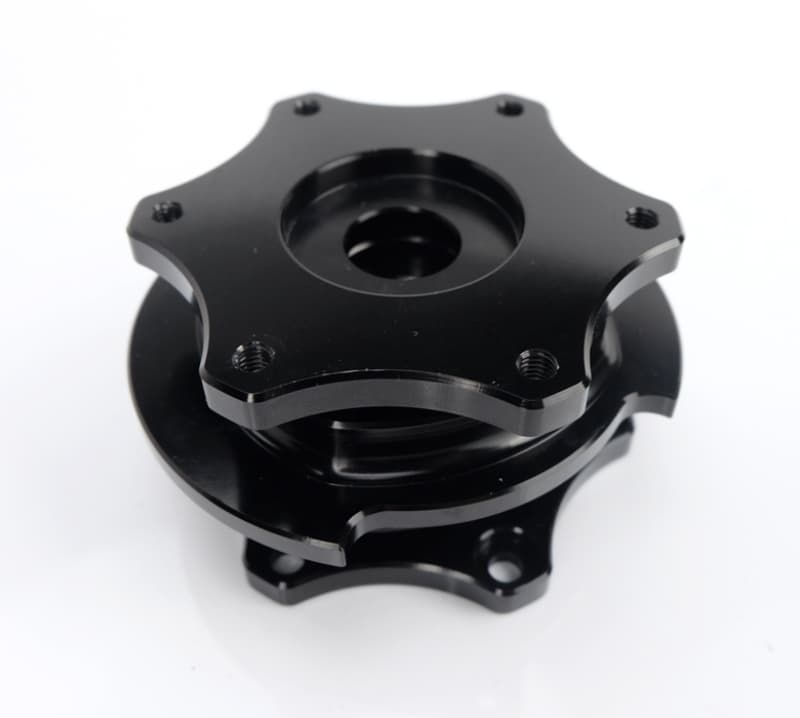 NRG Quick Release Steering Wheel Hub for SFI 42.1 Shiny Black - Image 2