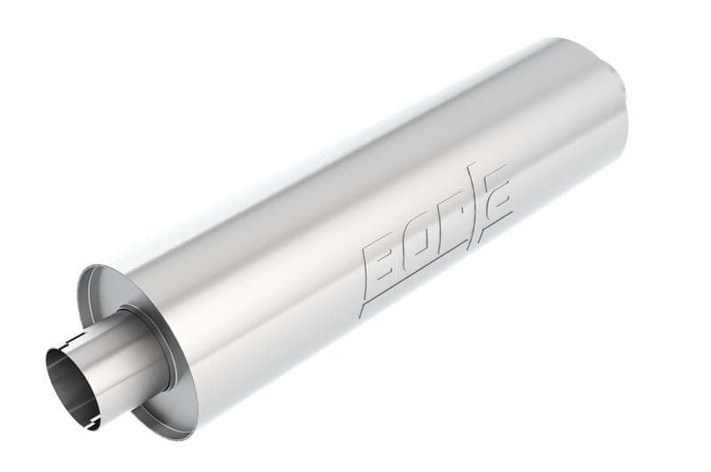 Borla Universal Muffler for Trucks Long Body T-304 Stainless Steel Free Flow - Image 2