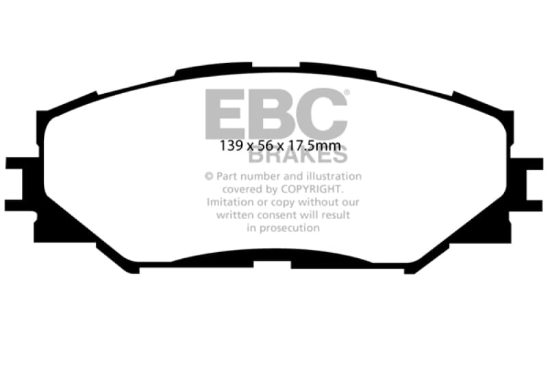 EBC Greenstuff 4x4 Brake Pad Set Heavy Duty Low Wear Offroad Resistant