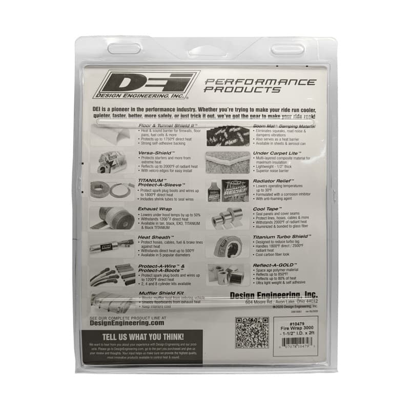 DEI Fire Wrap 3000 Thermal Insulator Sleeve with Hook & Loop Closure - Image 3