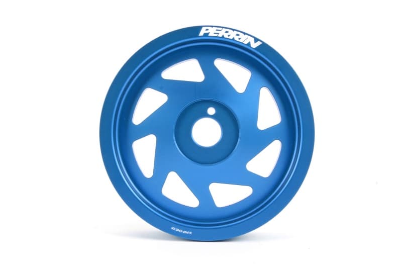 Perrin Performance Lightened Crank Pulley for Subaru WRX/BRZ/FXT/Crosstrek Blue