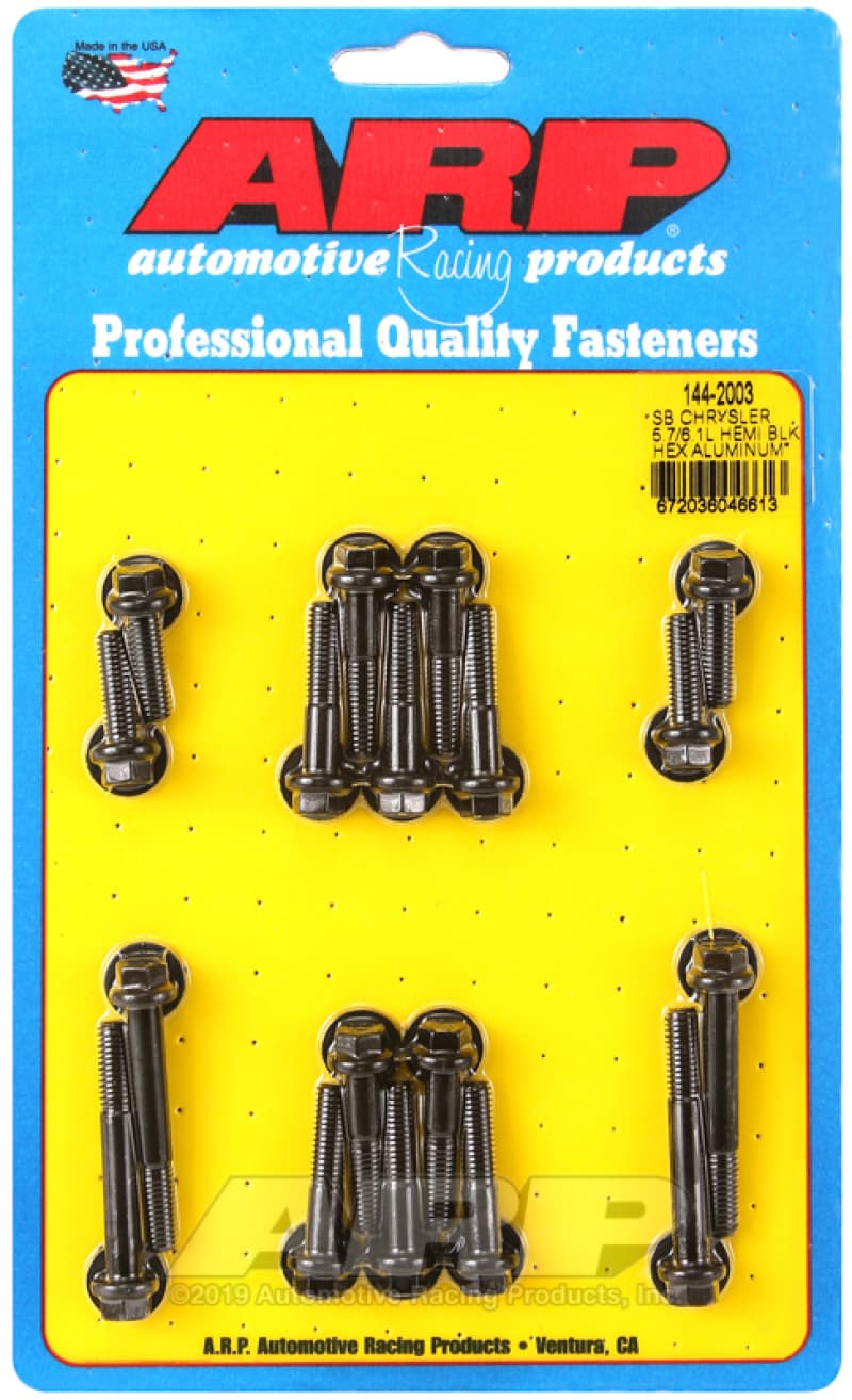ARP Intake Manifold Bolt Kit for Small Block Chrysler 5.7/6.1L Hemi Hex Aluminum - Image 2