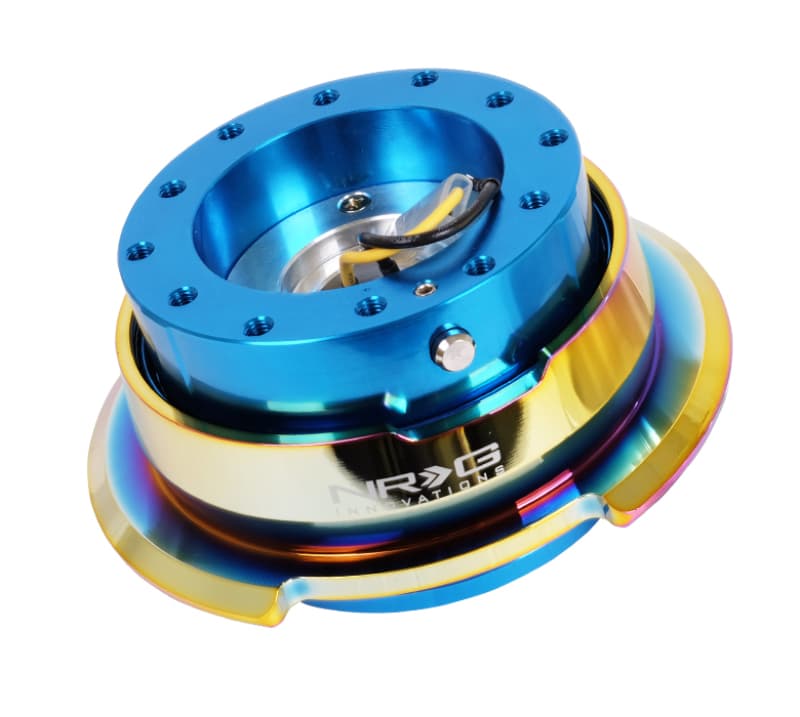 NRG Quick Release Gen 2.8 Blue Body Neochrome Ring