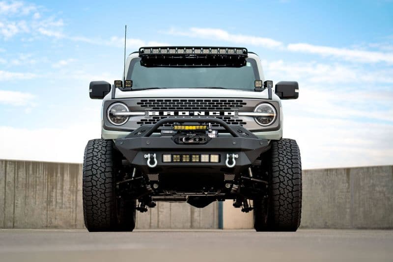 DV8 Offroad Front Bumper for Ford Bronco 2021-2022 Winch-Ready Mid-Width - Image 4
