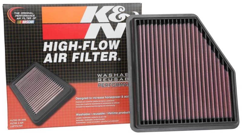 K&N Engineering Drop-In High-Flow Washable Air Filter - Image 4