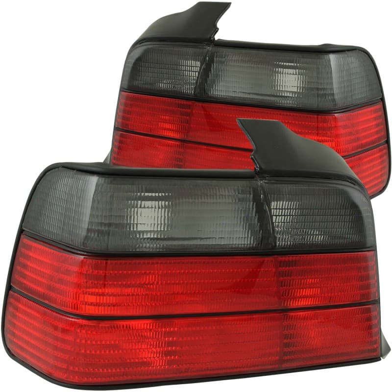 ANZO Tail Light Assembly Pair Red/Smoke Lens for Chevy C6 Plug & Play