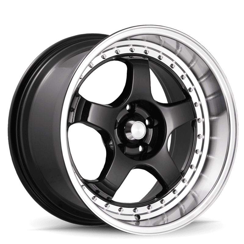 Konig SSM 18x9 5x114.3 ET22 Gloss Black Wheels with Machined Lip