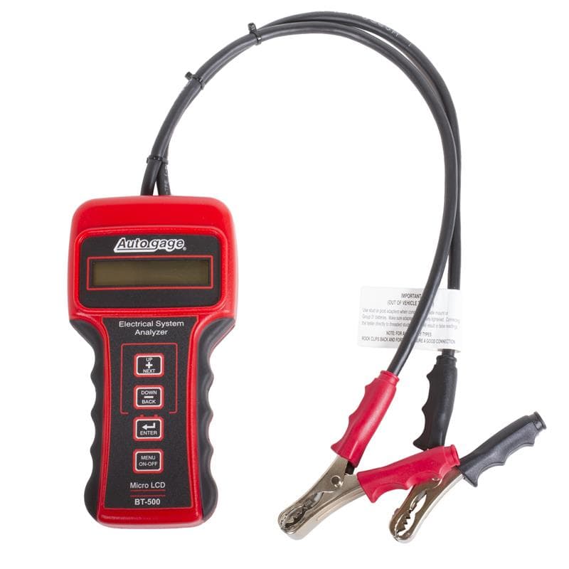 AutoMeter Battery Tester for 6/12/24V Vehicles Autogage BT-500 - Image 2