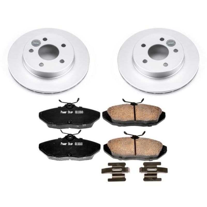 PowerStop Z17 Evolution Coated Rotor Brake Kit for Daily Vehicles with Low-Du...