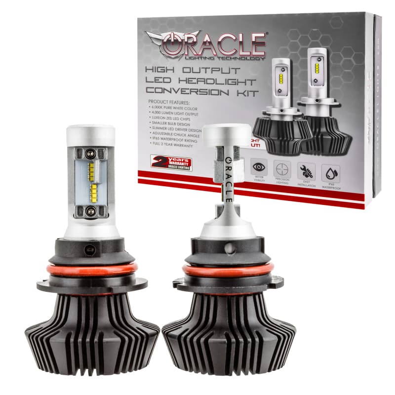 ORACLE Lighting LED Headlight Bulbs 4000+ Lm Philips Luxeon ZES High Output
