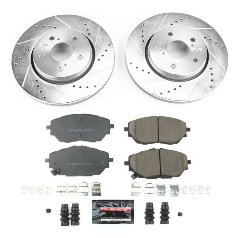 PowerStop Z23 Evolution Sport Brake Kit for Daily Driver Carbon-Fiber Ceramic...