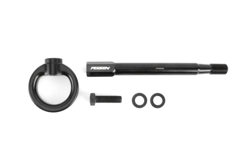 Perrin Performance Tow Hook Kit for 08-14 Subaru WRX STI Front Flat Black - Image 3
