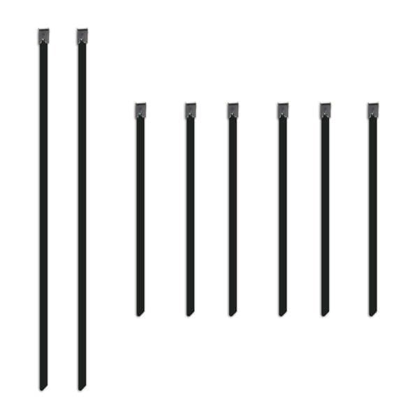 Mishimoto Stainless Steel Locking Ties for Exhaust Wrap – 14" & 6" Lengths - Image 3