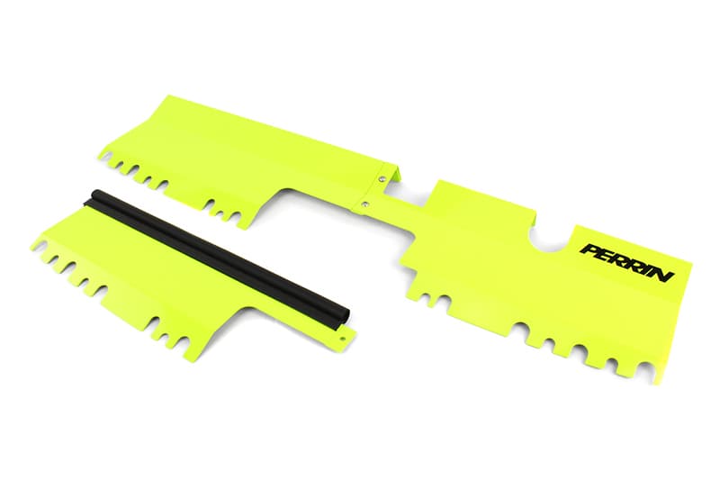 Perrin Performance Radiator Shroud for 15-21 Subaru WRX/STI Neon Yellow - Image 2