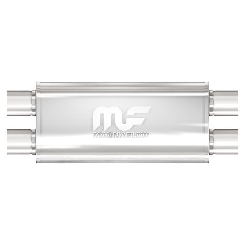 Magnaflow 5x8in Oval Straight-Through Stainless Steel Performance Muffler