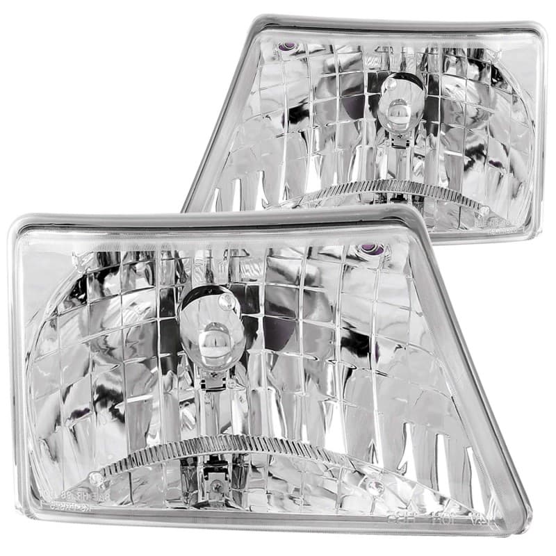 ANZO Crystal Headlights for Chevy C6 Clear Lens Replacement