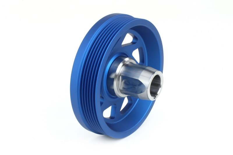 Perrin Performance Lightweight Crank Pulley for 19-21 Subaru WRX Blue - Image 3