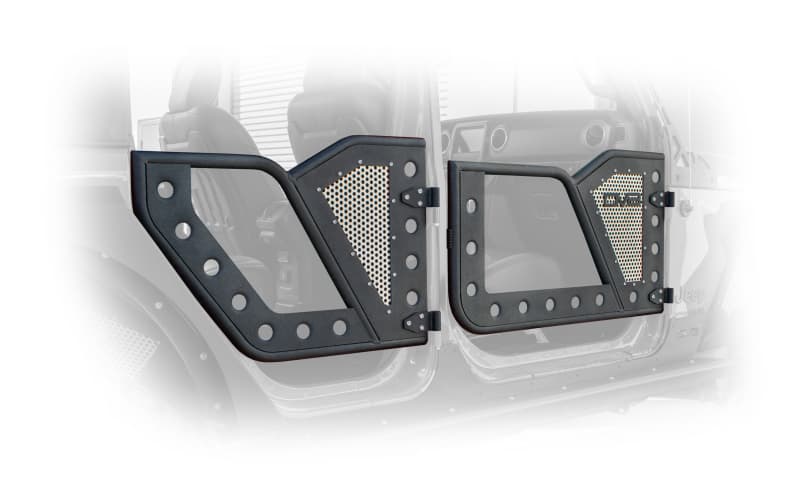 DV8 Offroad Half Doors for Jeep JL with Aluminum Mesh and Steel Plating - Image 4