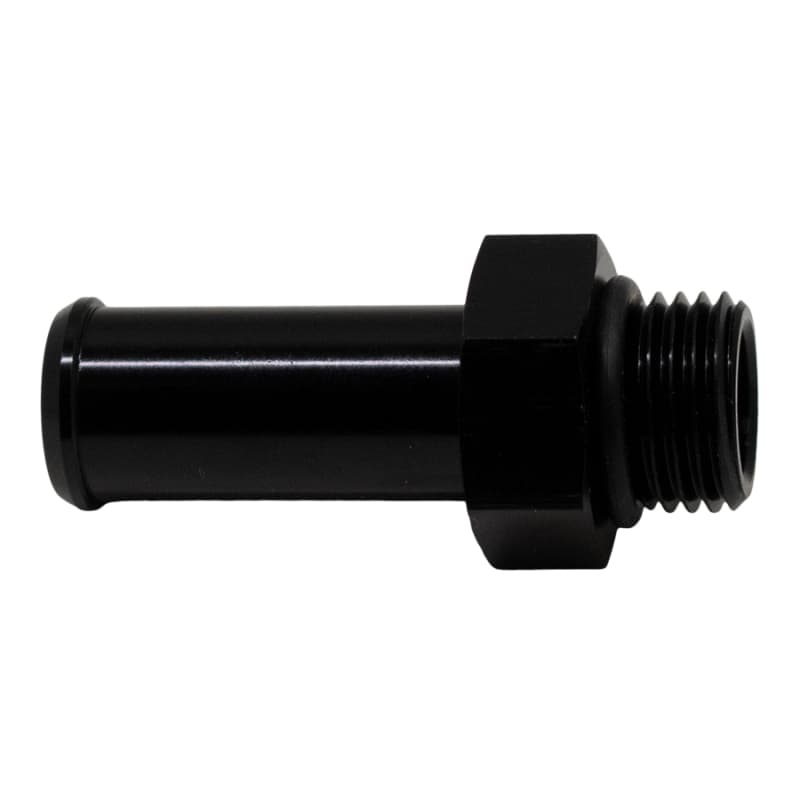 DeatschWerks 6AN ORB Male to 1/2in Male Barb Adapter with O-Ring Matte Black