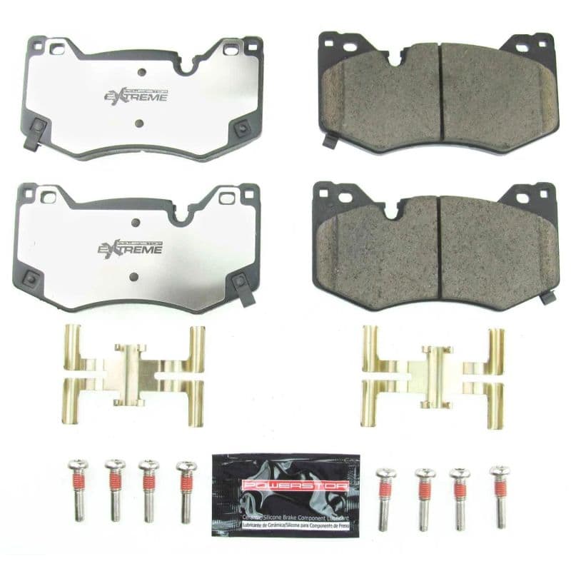 PowerStop Z26 Ceramic Brake Pads for Muscle Cars Low-Dust Carbon-Fiber Compound