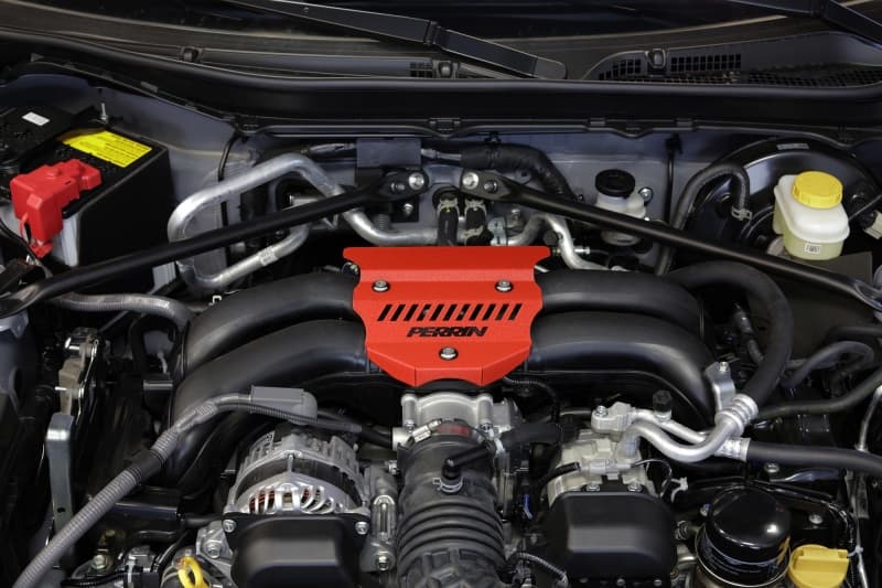 Perrin Performance Engine Cover for Subaru BRZ Toyota GR86 2022-2025 Red - Image 4