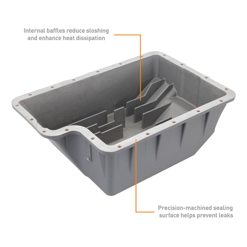 Mishimoto Aluminum Transmission Pan for Ford 7.3L 6.0L 6.4L Powerstroke with ... - Image 4