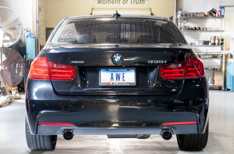 AWE Tuning Axle-Back Exhaust for BMW F30 335i with Drone-Canceling 180 Techno... - Image 2