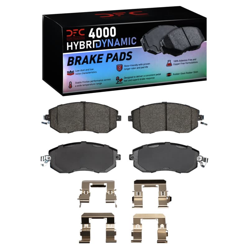 DFC 4000 HybriDynamic Brake Pads Consistent Pedal Feel Low Dust Low Noise