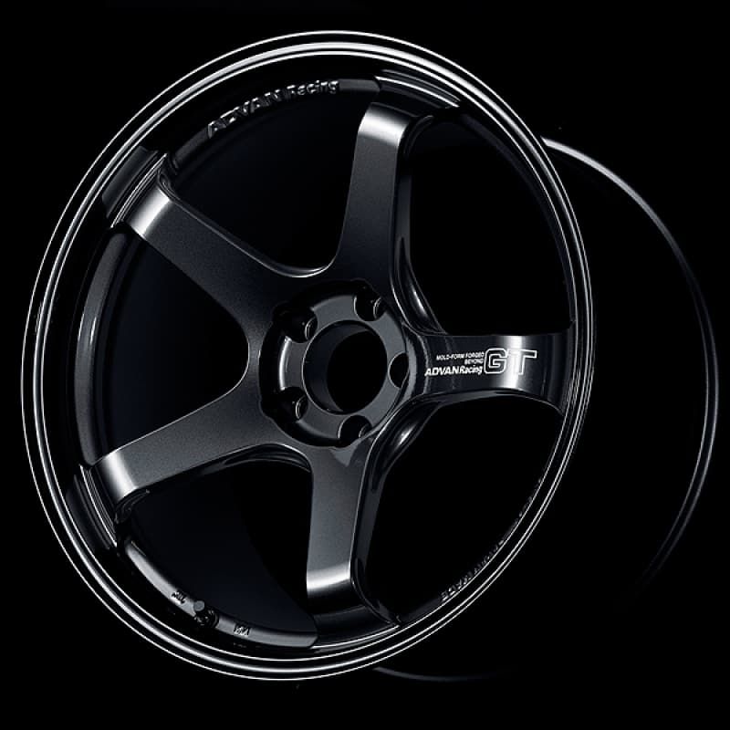 Advan GT Beyond 18x9.5 +38 5x114.3 Racing Titanium Black Wheels