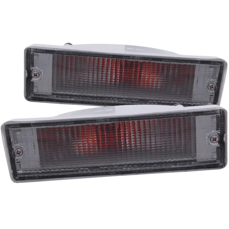 ANZO Euro Parking Lights for Chevy C6 Clear Lens Chrome Housing Pair - Image 2