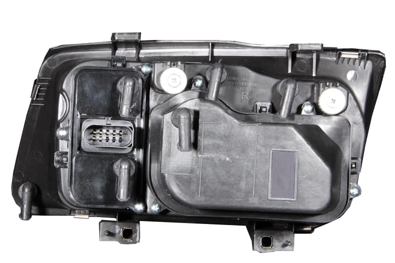 ANZO Projector Headlights with Halo & Fog Lights, Clear Lens Black Housing Pair - Image 3