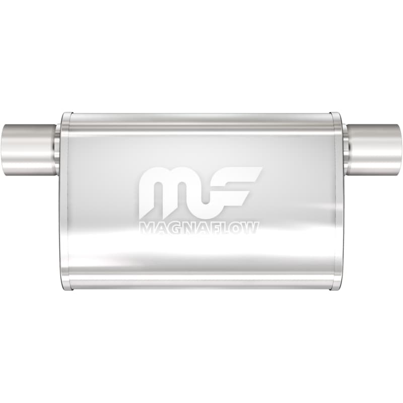 Magnaflow SS Muffler 4x9in Oval Straight-Through 2.25in Inlet/Outlet Universal - Image 2