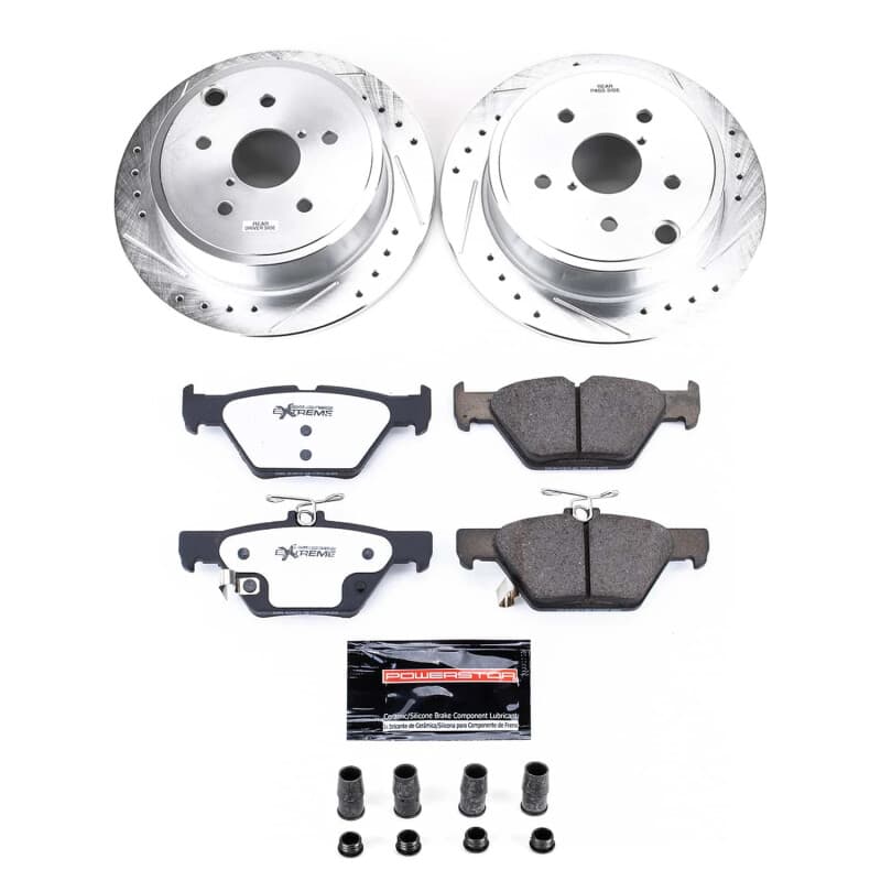 PowerStop Z26 Street Warrior Brake Kit for Muscle Cars Drilled Slotted Rotors...