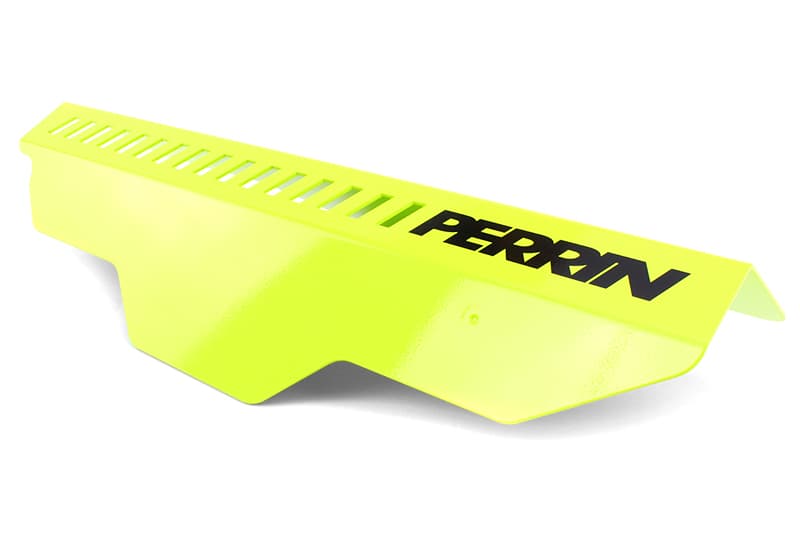 Perrin Performance Pulley Cover for Subaru WRX/STI/Impreza Neon Yellow - Image 2