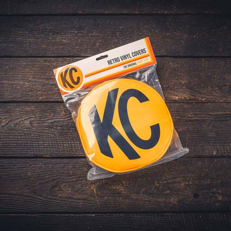 KC HiLiTES Soft Covers for 8" Lights Yellow Vinyl Vintage-Style